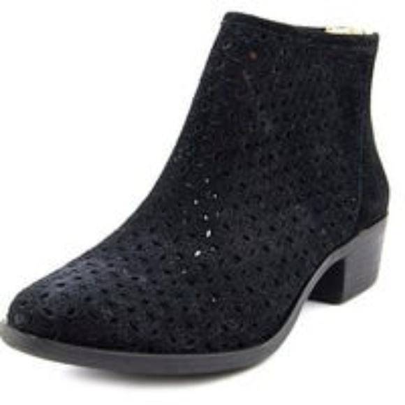 Lucky Brand Shoes - Lucky Brand Bergyn Perforated Suede Bootie Sz 8
